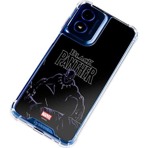 Marvel Black Panther Night Time Watch Moto G 5G (2024) Clear Case